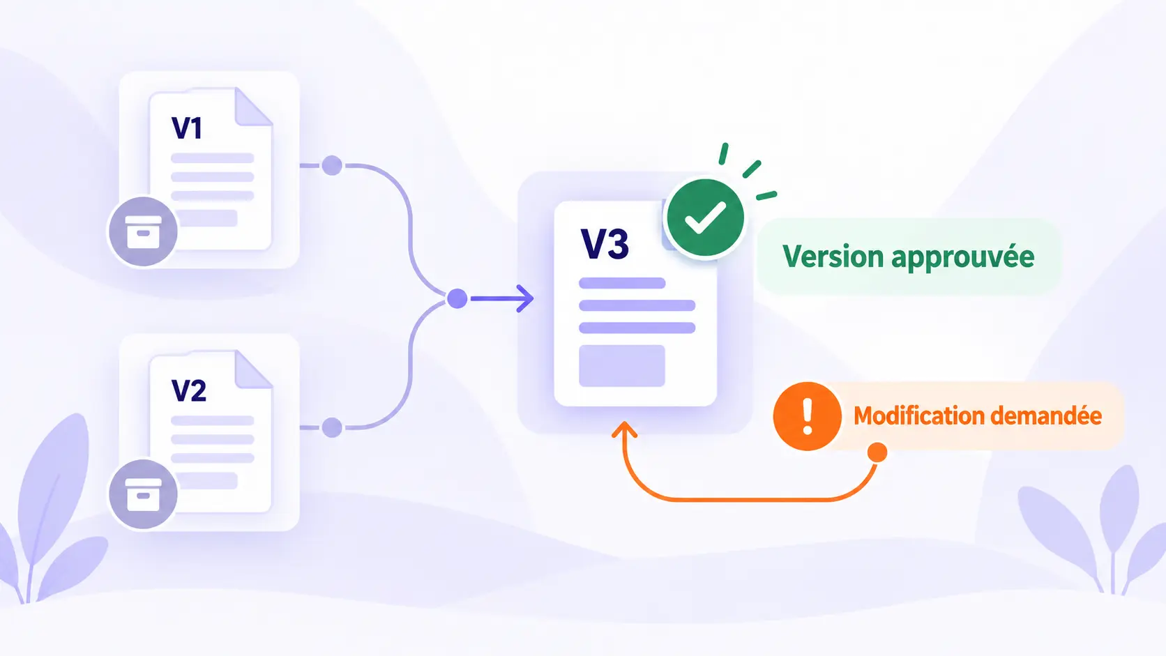 Gestion structurée des versions d’un contrat